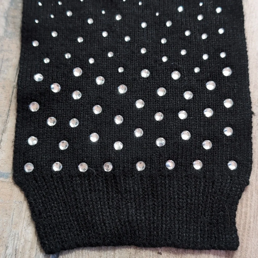 Kid's Bejeweled/Bling Matching Knit Winter Hat/Beanie and Scarf by Toby